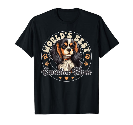 Cavalier King Charles Spaniel Dog World's Best Cavalier Mom T-Shirt
