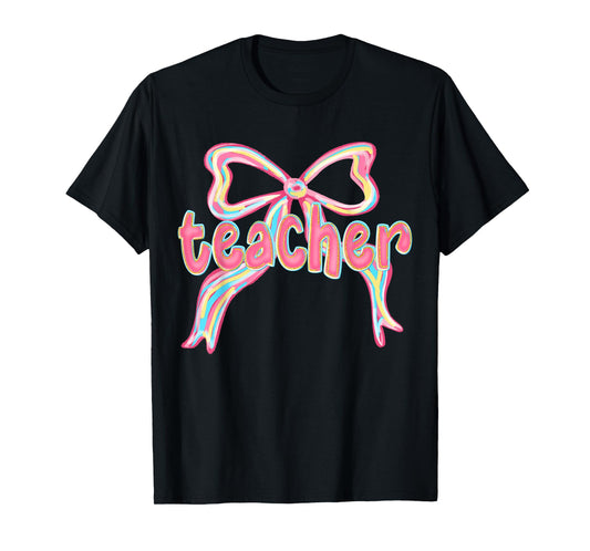 Teacher Coquette Bow Teacher Appreciation Back to School T-Shirt