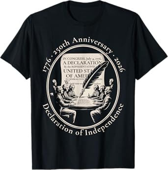 1776 250th Anniversary Declaration of Independence 2026 T-Shirt