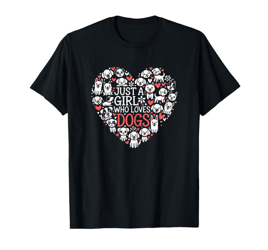 Cute Dog Lover Cute Puppy Girl Design T-Shirt