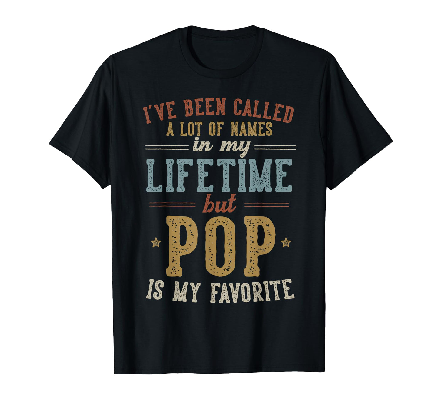 Pop Is My Favorite Name - Father's Day Pop T-Shirt