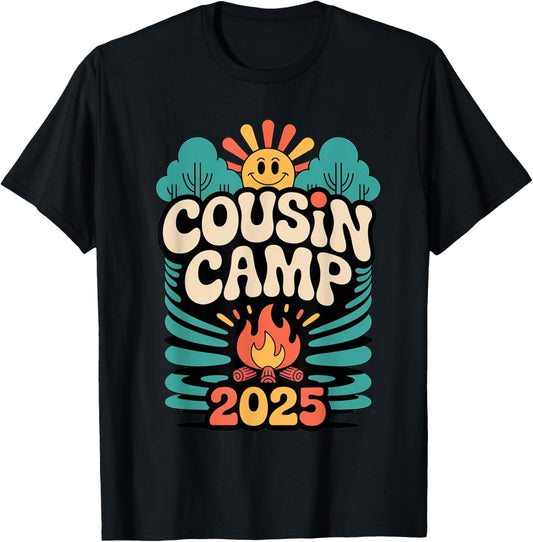 Cousin Camp 2025 Summer Vacation Trip Matching Family T-Shirt