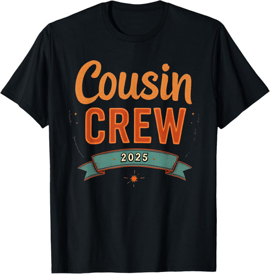 Cousin Crew 2025 Summer Vacation Beach Family Trip Memory T-Shirt