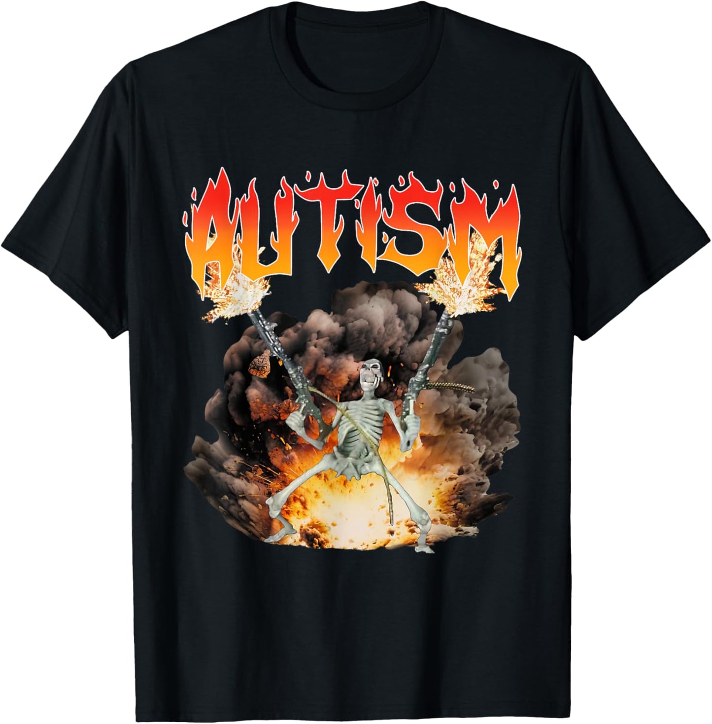 Autism Skeleton Funny Oddly Specific Dank Meme T-Shirt