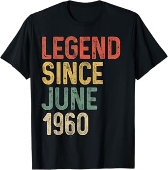 Legend 1960 65th Birthday Gifts for Men Women 65 Year Old T-Shirt