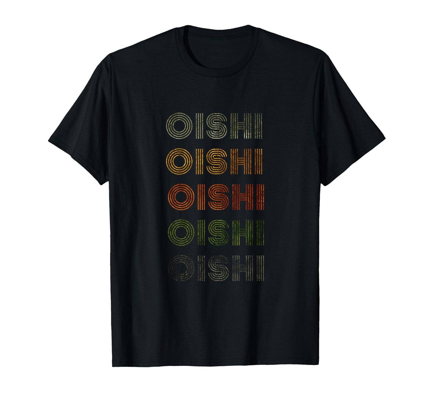 Love Heart Oishi Tee Grunge Vintage Style Black Oishi T-Shirt