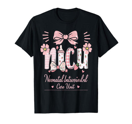 Coquette Nurse Fall Thanksgiving NICU Nurs Week Neonatal T-Shirt