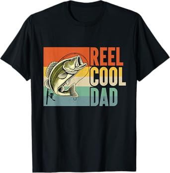 Reel Cool Dad Fishing Dad Retro Fishermen Father's Day T-Shirt