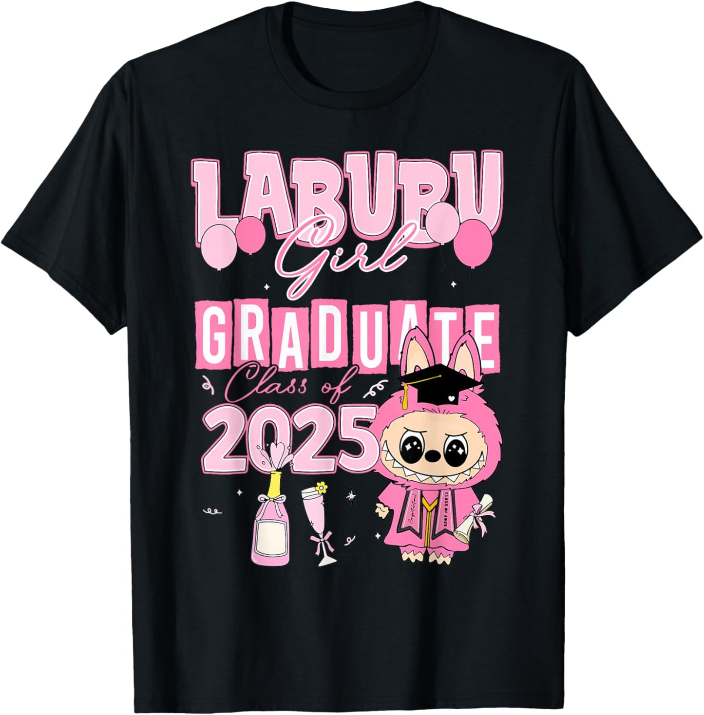 Labu Class Of 2025 Bubu Graduation Day Teacher Boy Girl Kids T-Shirt