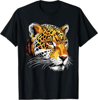 Jaguar Big Cat Panther Funny Cat Lover Cute Jaguar Men Women Kids T-Shirt