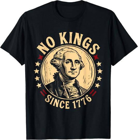 No Kings In America 1776 Vintage T-Shirt