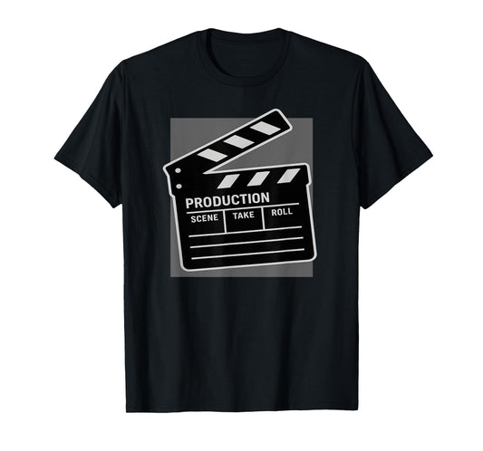 Lights Camera Action Clapperboard Production Life Filmmakers T-Shirt