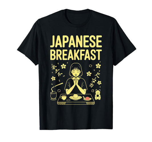Japanese Breakfast Zen Morning Miso Rice Tea Graphic Art T-Shirt