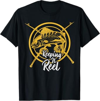 Vintage Retro Keeping It Reel Fishing T-Shirt