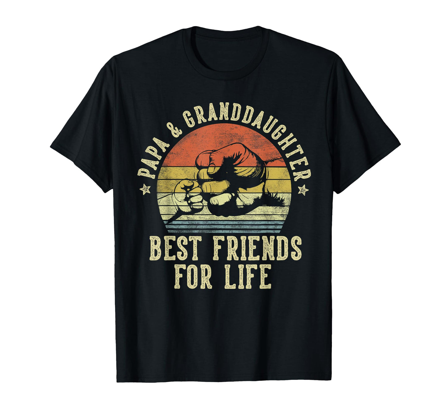 Papa and Granddaughter Best Friends for Life Funny Papa T-Shirt
