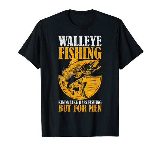 Vintage Walleye Fishing For Men, Fisherman, Fishing Lover T-Shirt
