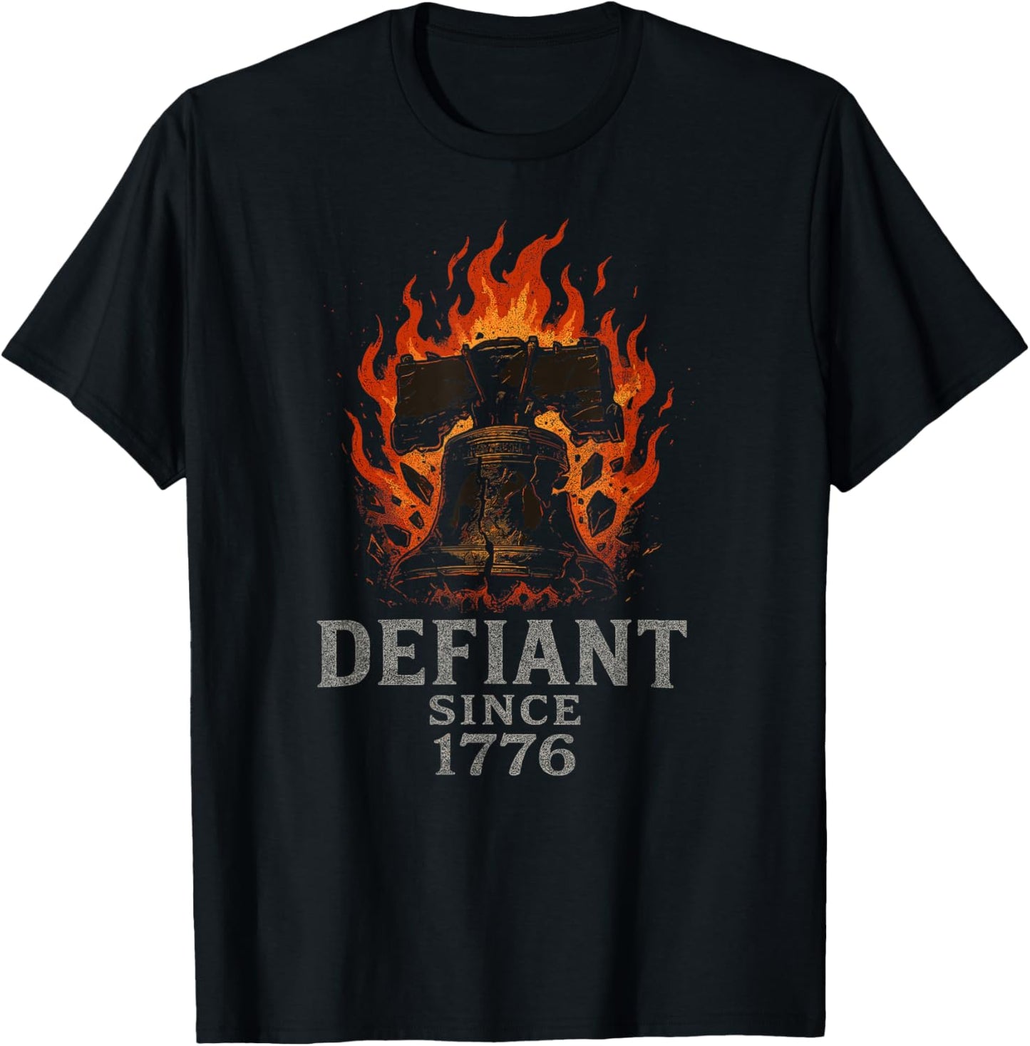 Defiant Since 1776 Liberty Bell 4th of July T-Shirt
