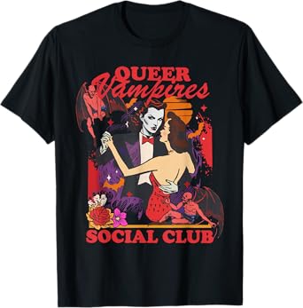 Queer Vampires Gay Lesbian Bisexua Trans Girl Halloween T-Shirt
