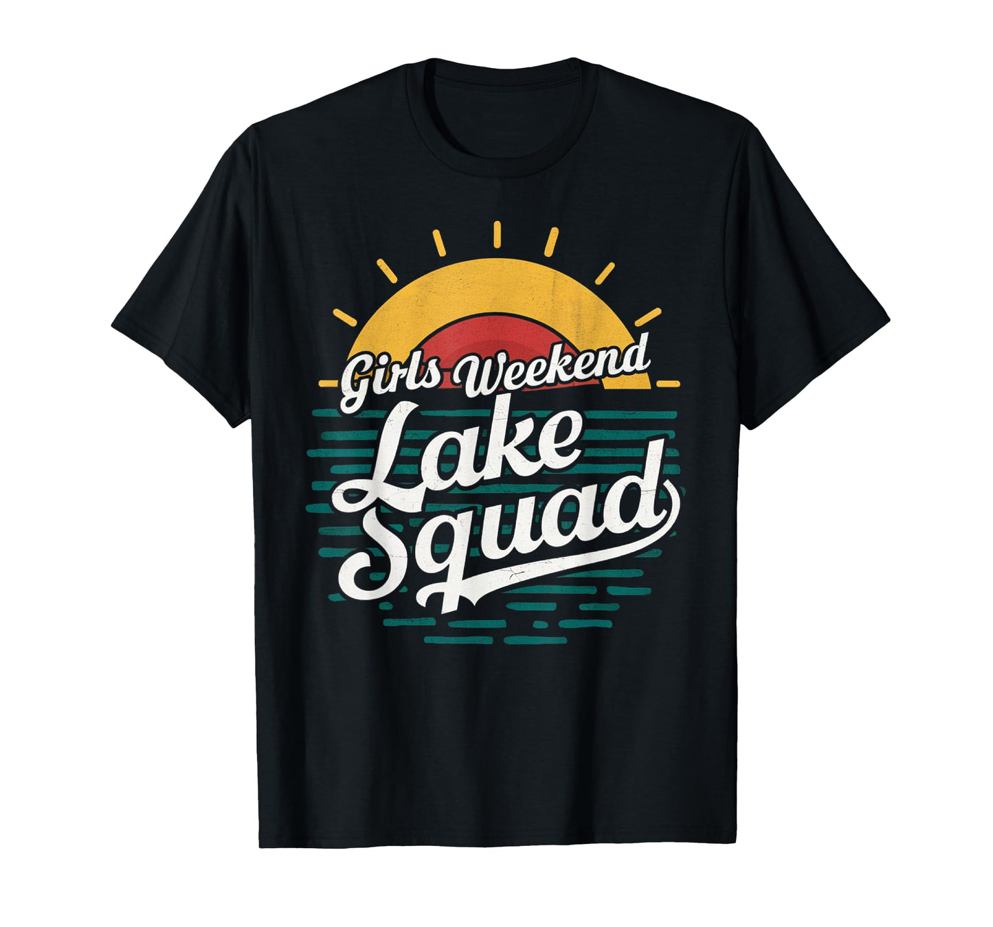 Retro Girls Weekend Girls Trip Mother Daughter Lake Squad T-Shirt