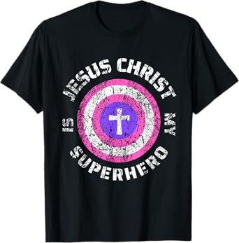 Jesus Christ Is My Superhero Jesus Kids Toddler Girls 5T 4T T-Shirt
