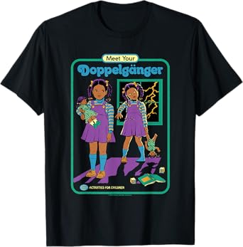 Evil Doppelganger Sarcastic Retro Vintage Funny Adult Humor T-Shirt