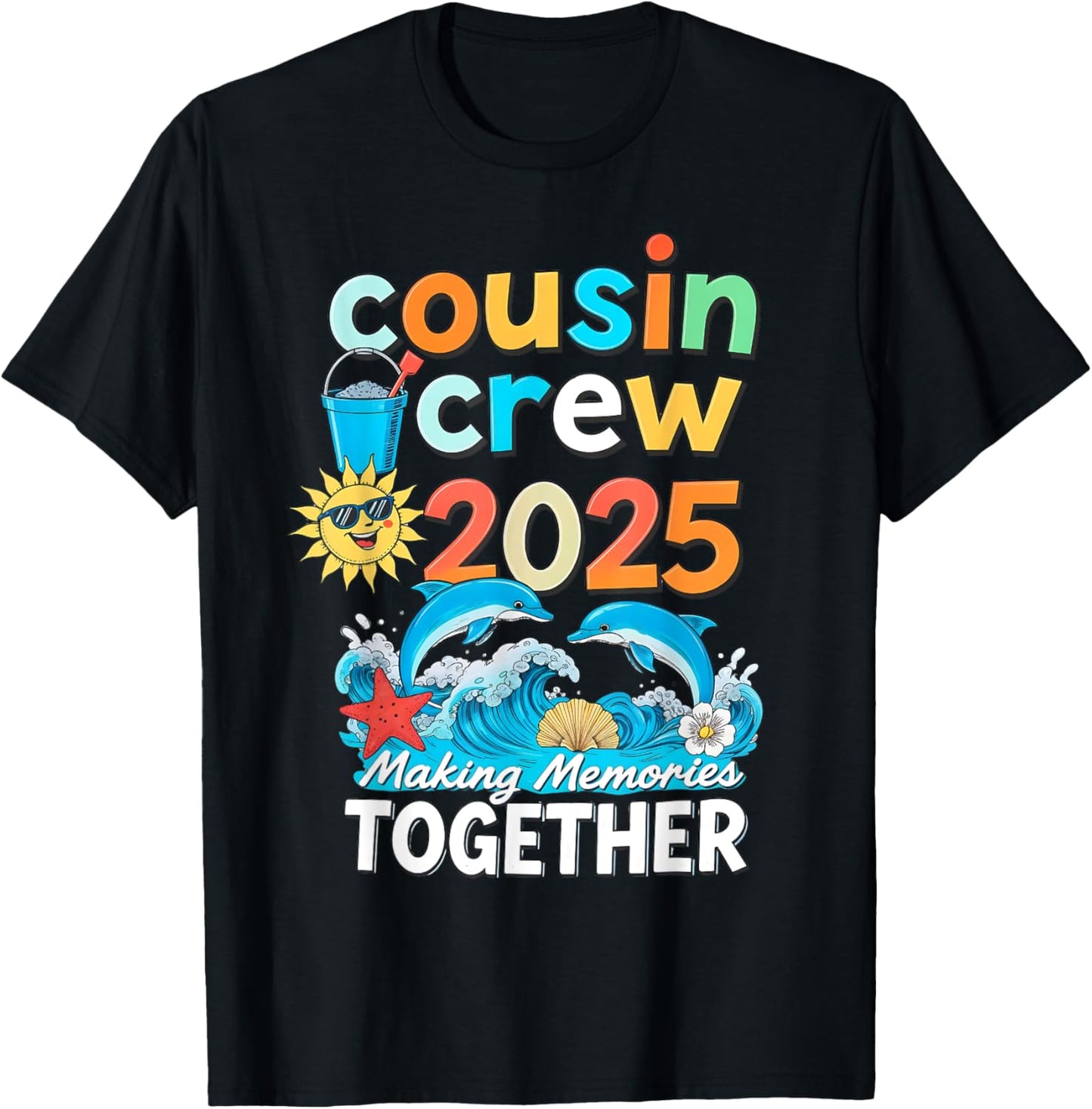 Cousin crew 2025 Family Trips Matching Summer Vacation Beach T-Shirt