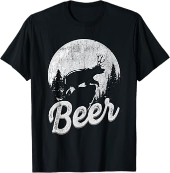Bear Deer Beer Shirt Men Women Day Drinking Adult Humor Gift T-Shirt