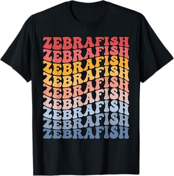 Zebrafish Groovy Retro Fish T-Shirt
