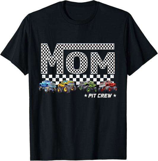 Mom Truck Monster Truck Family Crew Truck Lovers Mothers Day T-Shirt