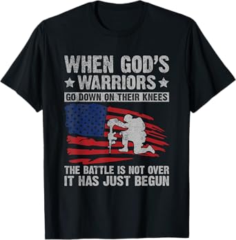 Patriotic Christian Devotee God Christianity Us Flag Jesus T-Shirt