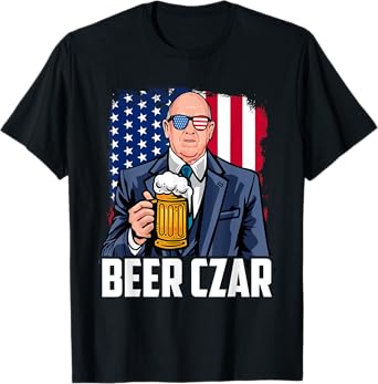 Tom Homan Border Czar Beer Czar America Funny 4th of July T-Shirt