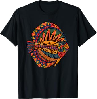 Ornamental Discus Fish - Spiritual & Magical Cichlid T-Shirt