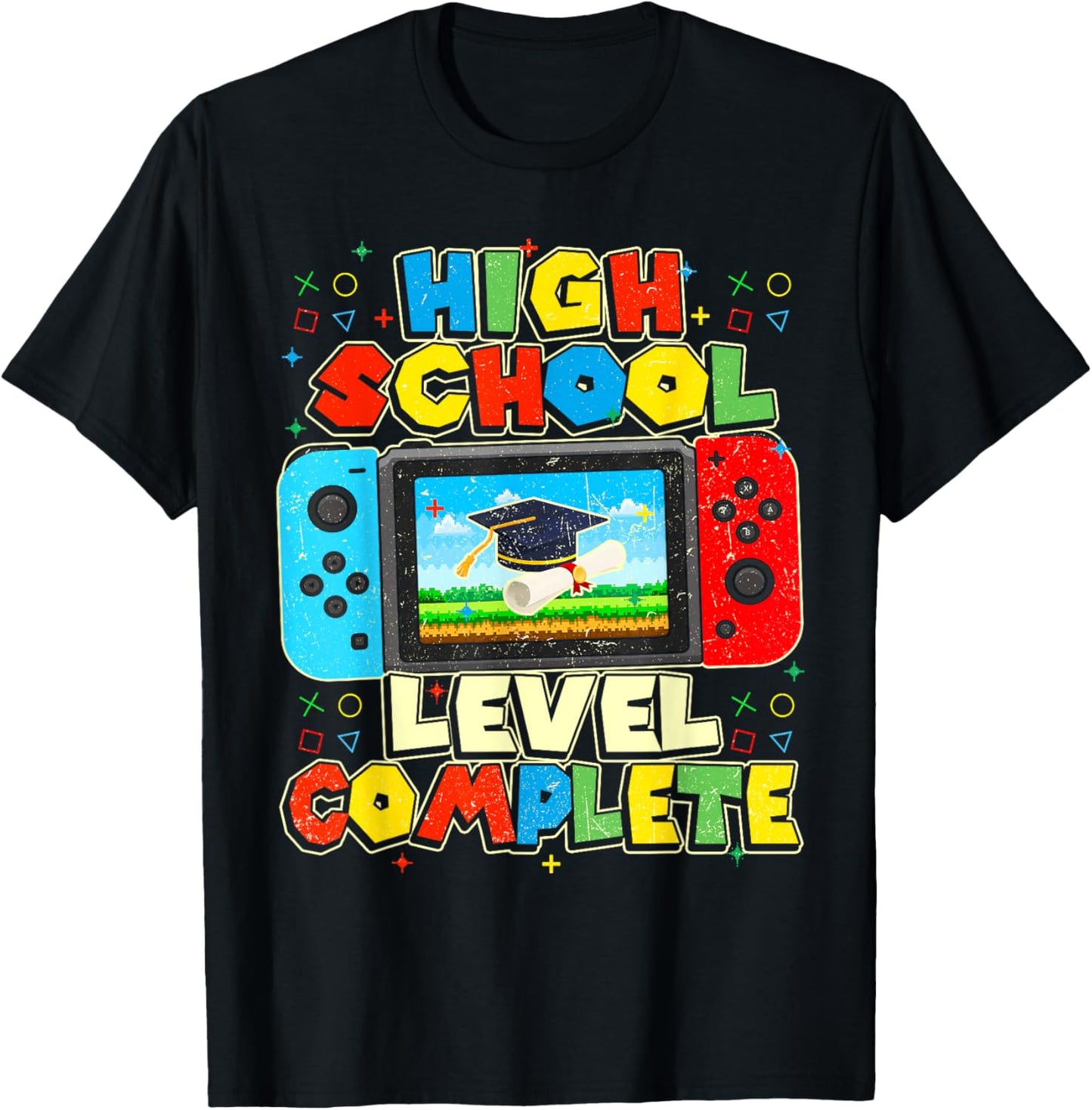 High School Level Complete Graduation Class 2025 Gamer Boys T-Shirt