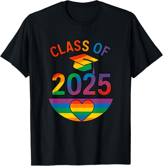 Class of 2025 LGBTQ+ Shirt – Rainbow Senior Gift T-Shirt