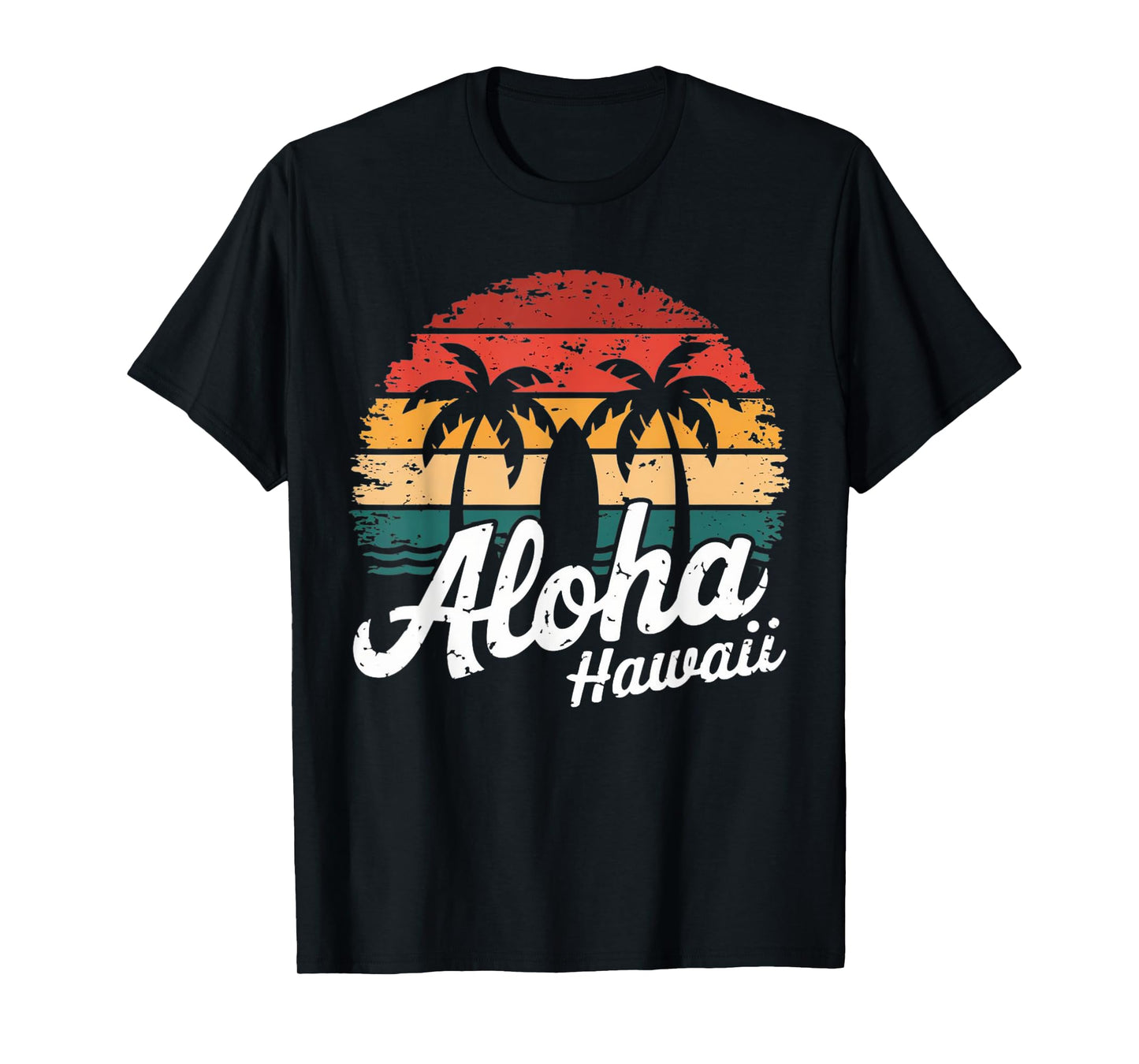 Aloha Hawaii Hawaiian Island sun Beach Surfboard Surf squad T-Shirt