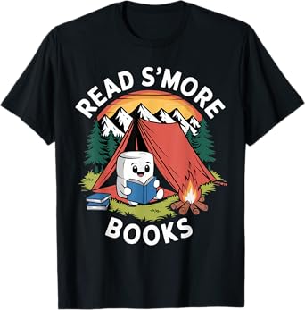 Read S'more Books Reading Camping Smores Kawaii S'mores T-Shirt