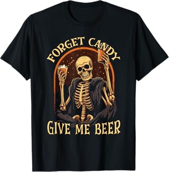 Halloween Beer Drinker Trick Or Treat Spooky Alcoholic T-Shirt