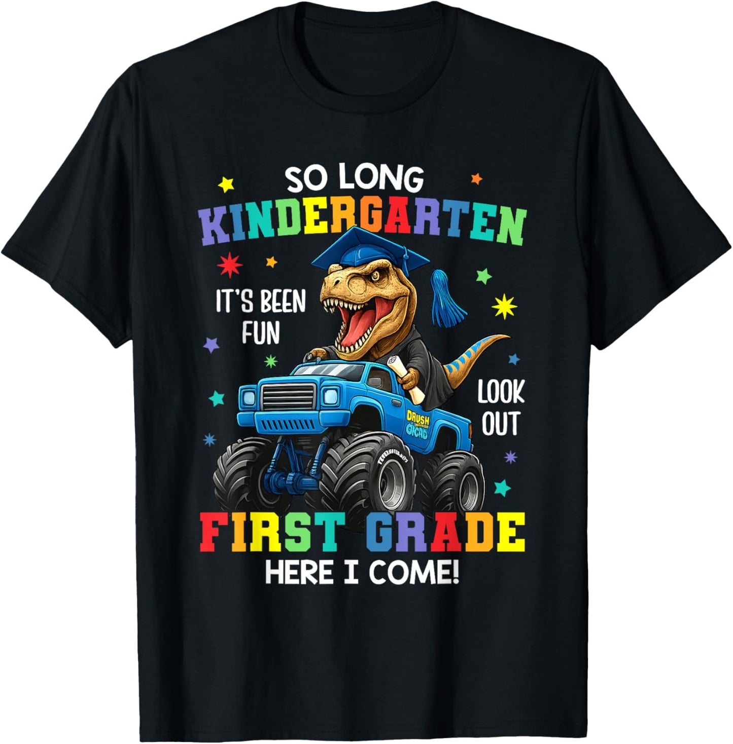 So Long Kindergarten Graduation Class 2025 Dinosaur Kids T-Shirt