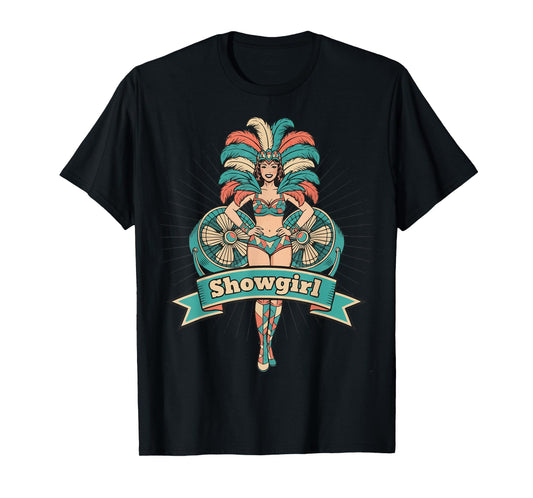 Showgirl Carnival Costume Extravaganza Art T-Shirt