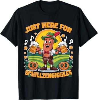 Funny Oktoberfest Beer Sausage Costume Humor Tee T-Shirt