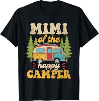 Mimi of Happy Camper 1st Birthday Party Retro Mimi T-Shirt