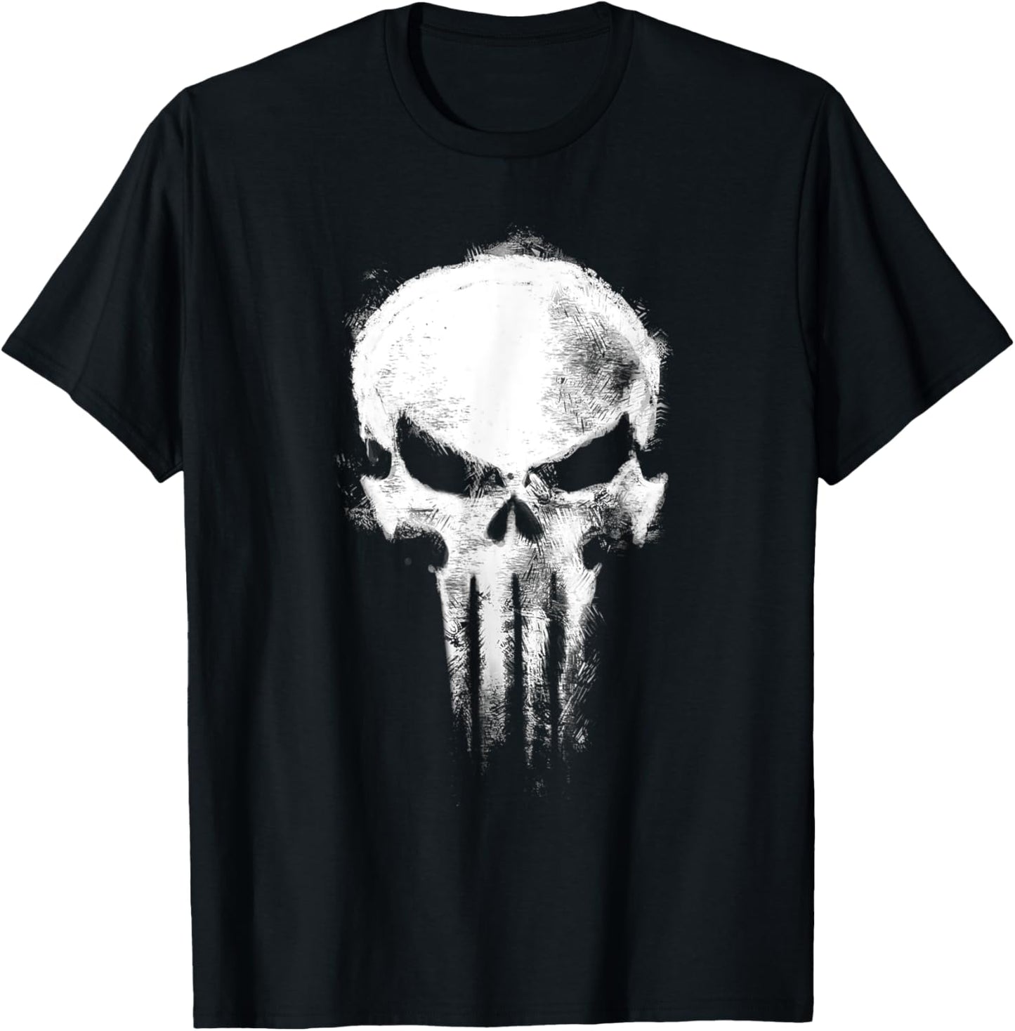 Marvel Daredevil Born Again The Punisher Grunge Style Skull T-Shirt