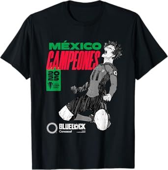 2025 CONCACAF vs Blue Lock Mexico Gold Cup Champions T-Shirt