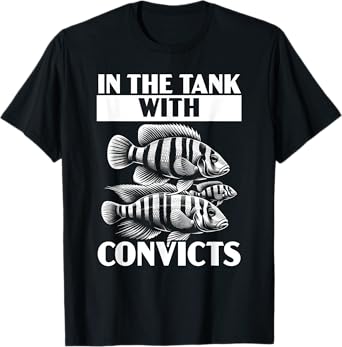 Convict Cichlids Fish Lover Freshwater Aquarium Fish T-Shirt