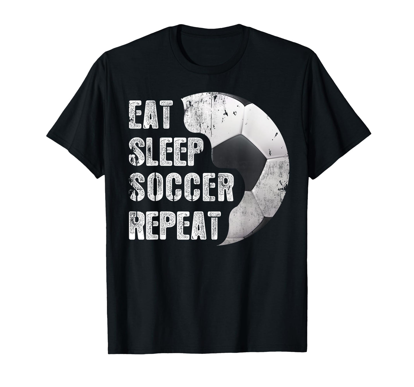 EAT SLEEP SOCCER REPEAT Funny Baseball Softball Player T-Shirt