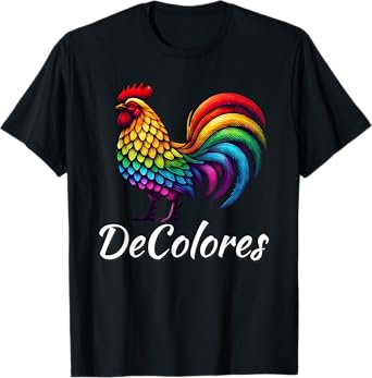 DeColores Cursillo Raibow Rooster Catholic T-Shirt