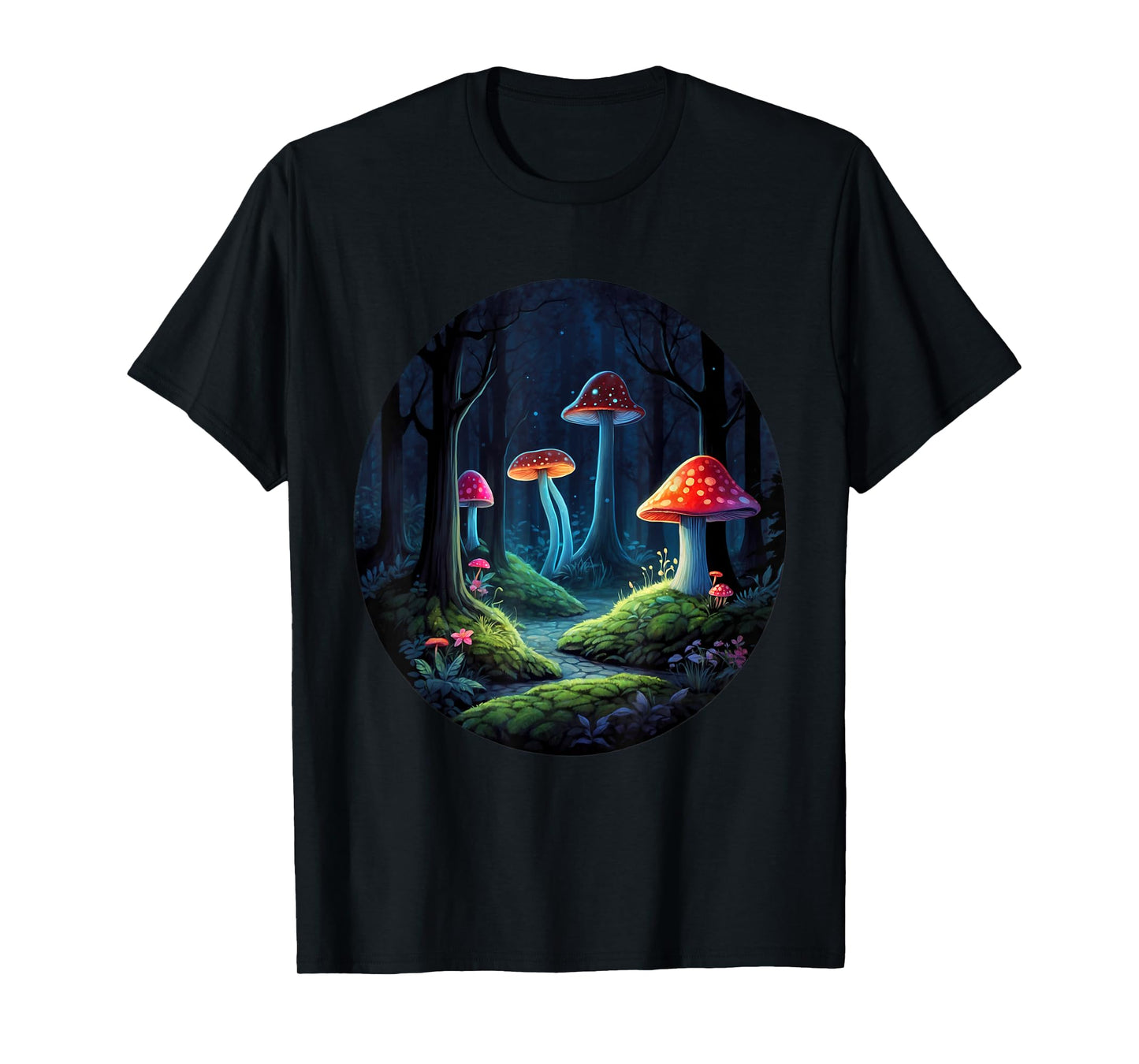 Magical Whimsical Forest Mushrooms | Enchanting Kids Design T-Shirt