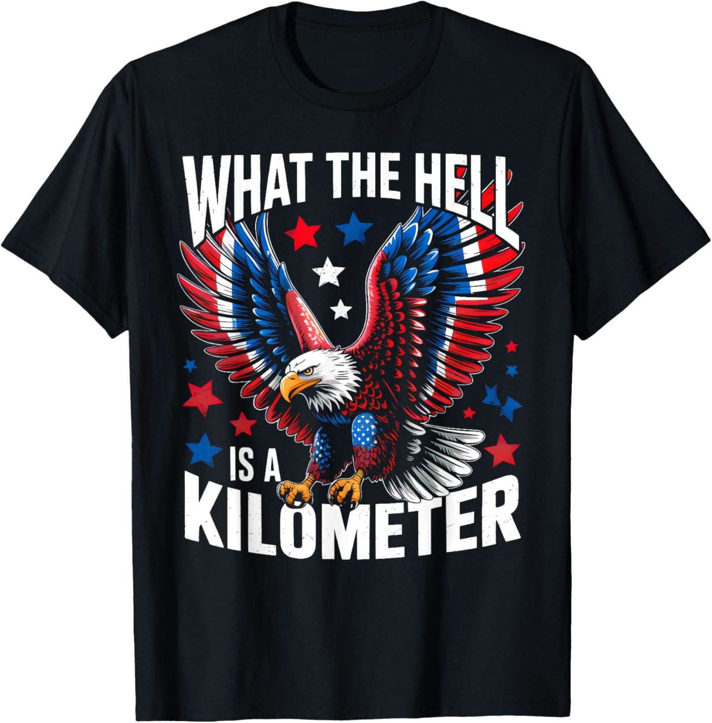 4th Of July What The Hell Is A Kilometer George Washington T-shirt