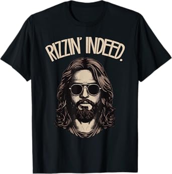 Funny Rizzin' Indeed Religious Christian Jesus Meme T-Shirt