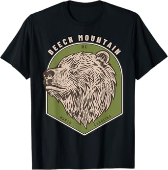 Beech Mountain, North Carolina Bears Blue Ridge Bear T-Shirt